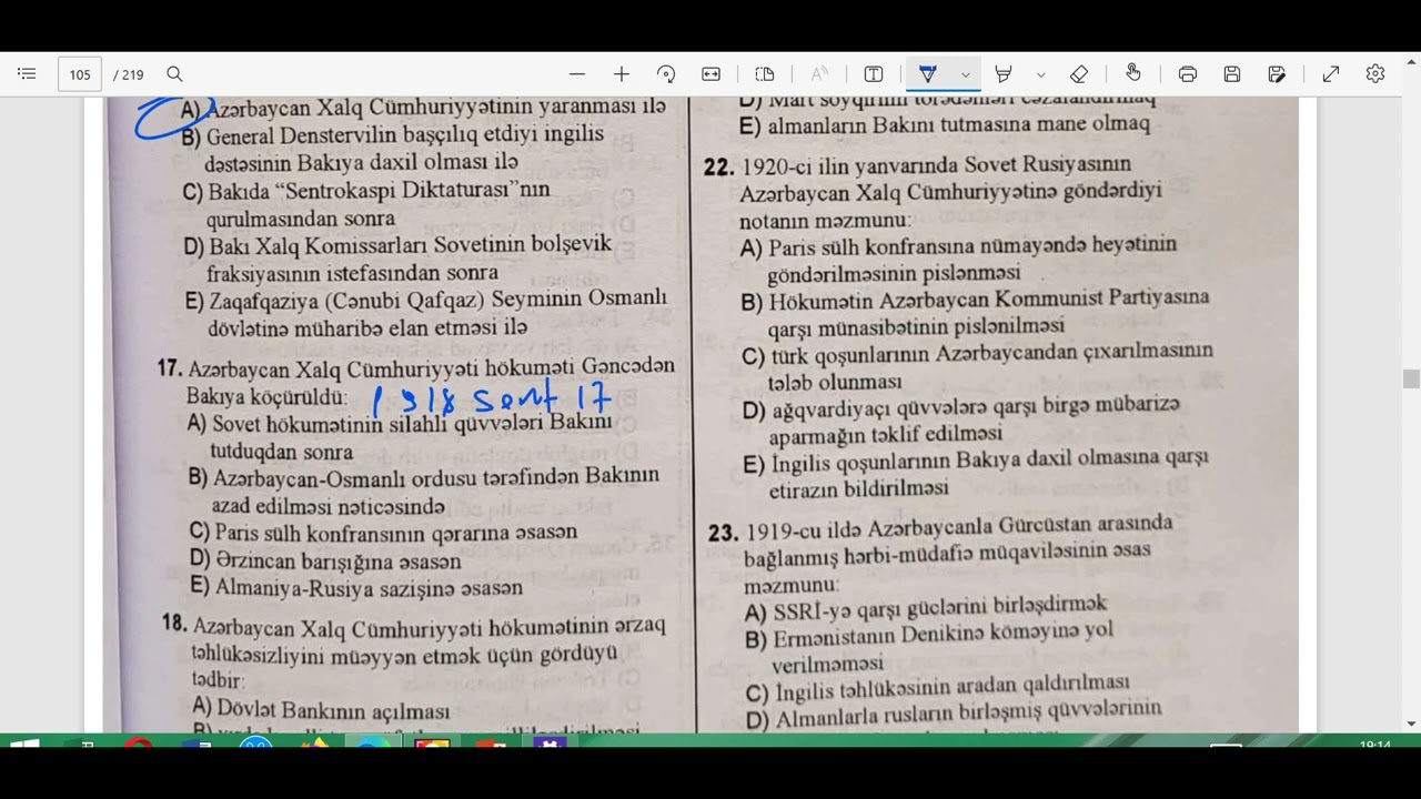 AXC SUALLARININ ÌZAHI.. (1-30).. DİM TOPLU 2023