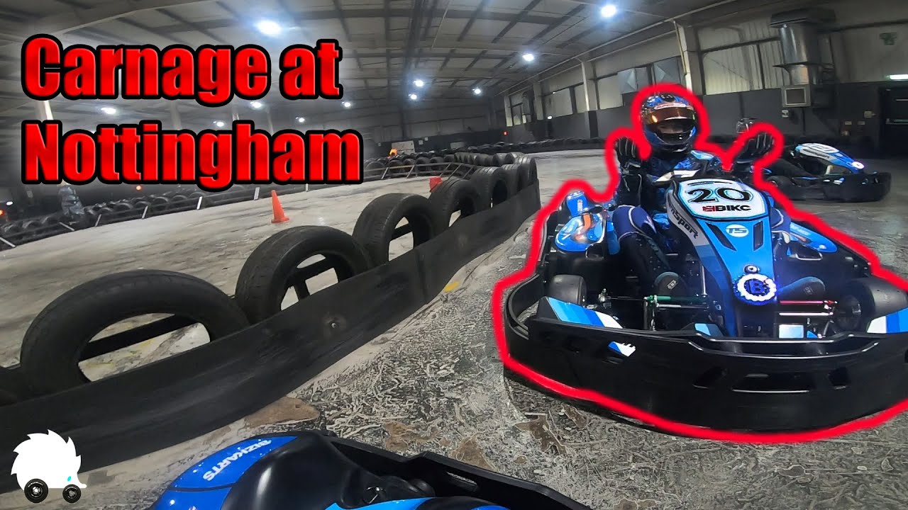 Carnage at Teamsport Nottingham - Track Bans and constant Flags