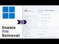 How to Fix Greyed-Out PIN Remove Button on Windows 11 (Bypass the Block)