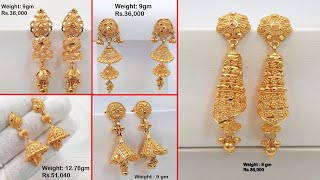 Buy Gold Plated Double Layered Light Weight Jhumkastone Online in India   Etsy