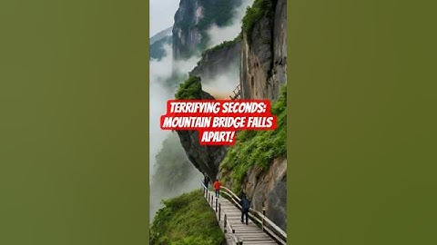 Death Path in the Sky: The Bridge Collapses🥶#shorts