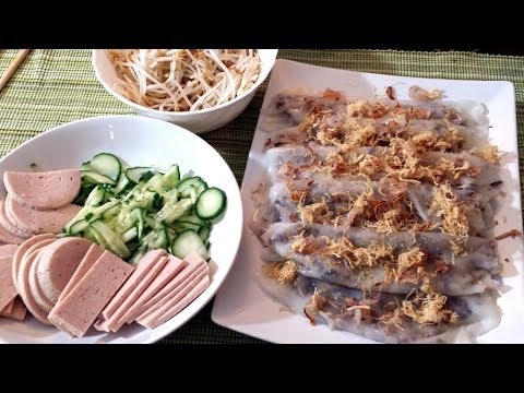 Banh cuon - Steamed rice rolls (Recipe)   Helen
