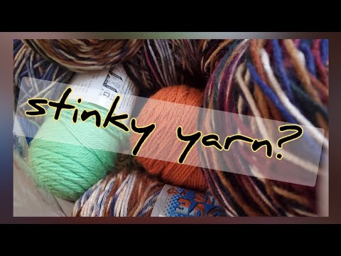 How to cure stinky, dusty, or dingy yarn.  #goodwillfinds