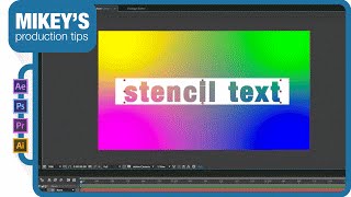 After Effects Stencil Text + Preset