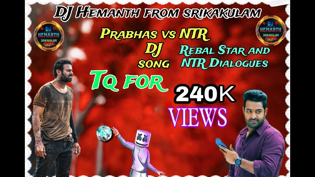 Prabhas VS NTR Dialogues DJ SONG by remix By DJ Hemanth from srikakulam