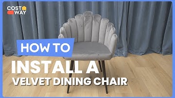 How to Install the Modern Velvet Dining Chair | HU10119 #costway #howto