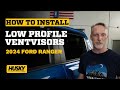 How to Install Husky Liners® Low Profile Ventvisor® on a 2024 Ford Ranger