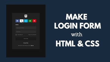How to Make Login Form With Validation Using HTML CSS & JQuery | Citrine Academy