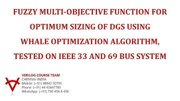 FUZZY MULTI-OBJECTIVE FUNCTION FOR OPTIMUM SIZING OF DGS USING WHALE OPTIMIZATION ALGORITHM