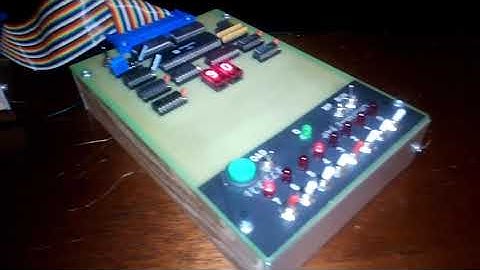 Homemade Computer with Graphics card RCA COSMAC Elf and Pixie