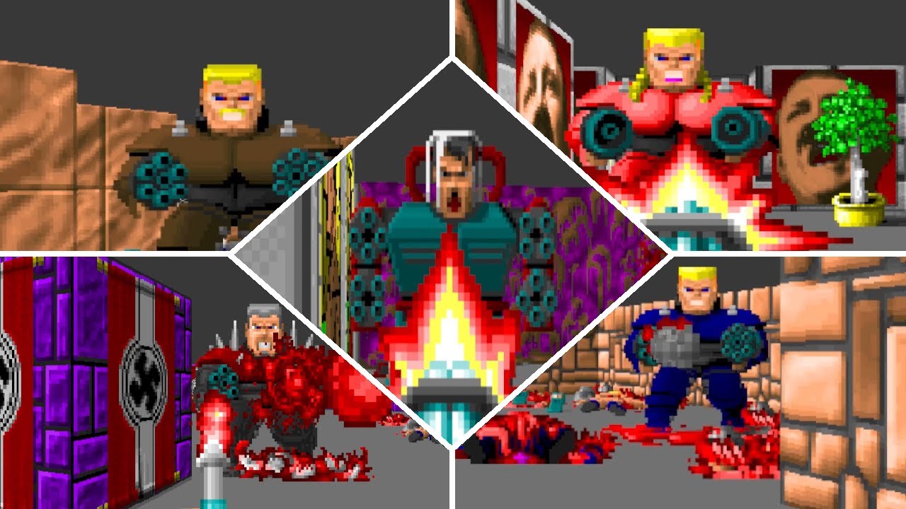 Wolf 3D - 5 Boss Fights in 1 Floor [Custom Floor], (1 Year Channel Anniversary Special)