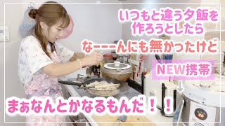 【料理動画を携帯で見ながら作ってみたら】何か色々足りなかったけど何とかなった今日の夕飯！【スタミナ丼、野菜たっぷりコンソメスープ】
