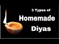 Homemade diyas for diwali  how to make wheat flour diyas at home  ss craft mantra