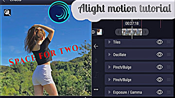 Space_for_two || Alight motion video editing | tutorial video |