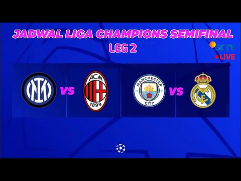 Jadwal Semi Final Liga Champions 2023 -Man City VS  Real Madrid- Liga Champions 2022/23