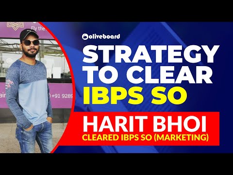 Strategy to Clear IBPS SO | IBPS SO Marketing | IBPS SO Preparation | Oliveboard