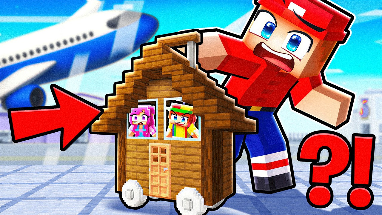 I Built a HOUSE Inside Marty's Suitcase in Minecraft...