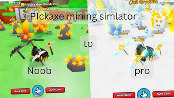 NEW! 🥳🔆 |  Noob to PRO ON BEST GAME - pickaxe mining sim roblox |