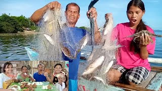 MARAMING BANAK NA NAMAN ANG NA TRAP SA PAGPAHIBAS NG LAMBAT || CATCH, COOK & SELL #netfishing