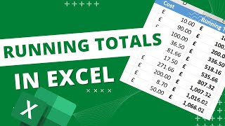 how to make running totals in excel 🚀 #shorts