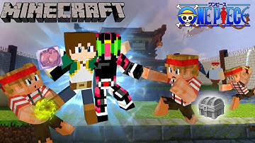 MINECRAFT ONE PIECE ☻ TẬP 10 ☻ STRENGTHLEE ĐÁNH HẢI TẶC CƯỚP BIỆT THỰ LƯỢM ĐƯỢC BỘ GIÁP KAMENRAIDER