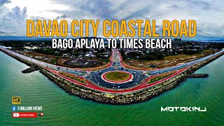 Davao City Coastal Road | First Segment Open Bago Aplaya to Times Beach Matina | Aerial Footage 4K