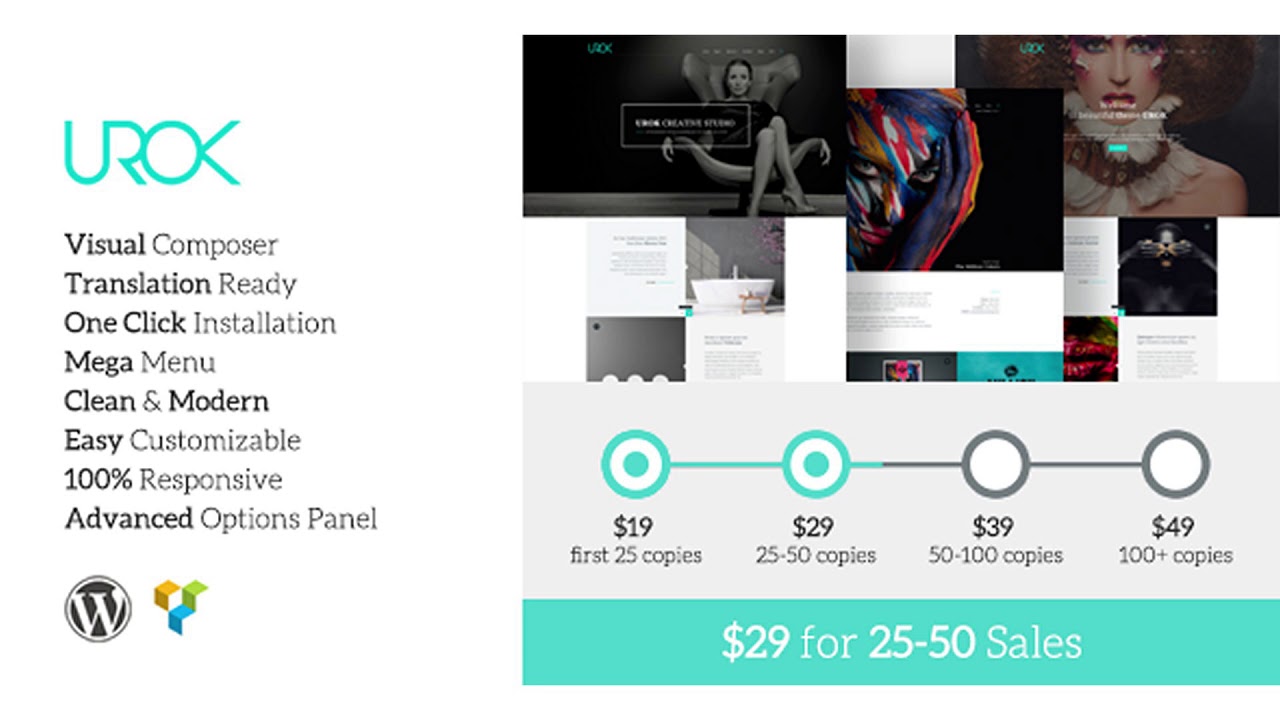UROK: Responsive Multipurpose WordPress Theme | Themeforest Website ...