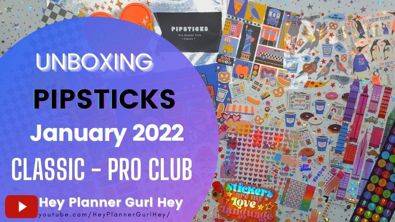 💜 PIPSTICKS - PRO CLASSIC CLUB PACK - January 2022 - UNBOXING