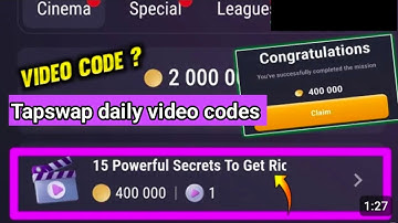 15 Powerful Secrets to Get Rich | Tapswap Code | 15 Powerful Secrets to Get Rich Sooner Tapswap