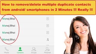 How to remove/delete multiple duplicate contacts from android/ smartphones screenshot 4