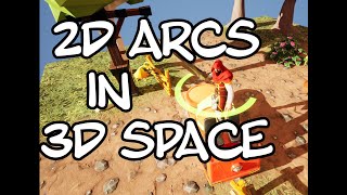 Paint 2D circles or arcs in 3D space