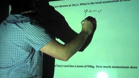 Simple word problem momentum of two objects