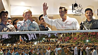 Salman Khan with Father Salim Khan Celebration EID-Ul-Fitr with Huge Crowd outside Galaxy Apartment