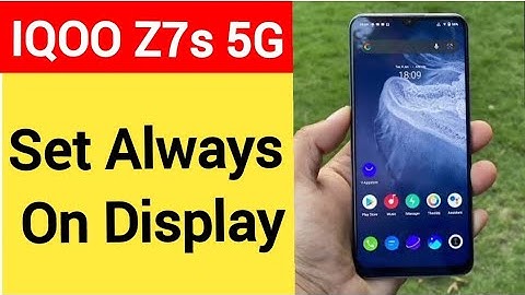 How to set always on display, IQOO Z7s 5G me alway on display kaise set karen