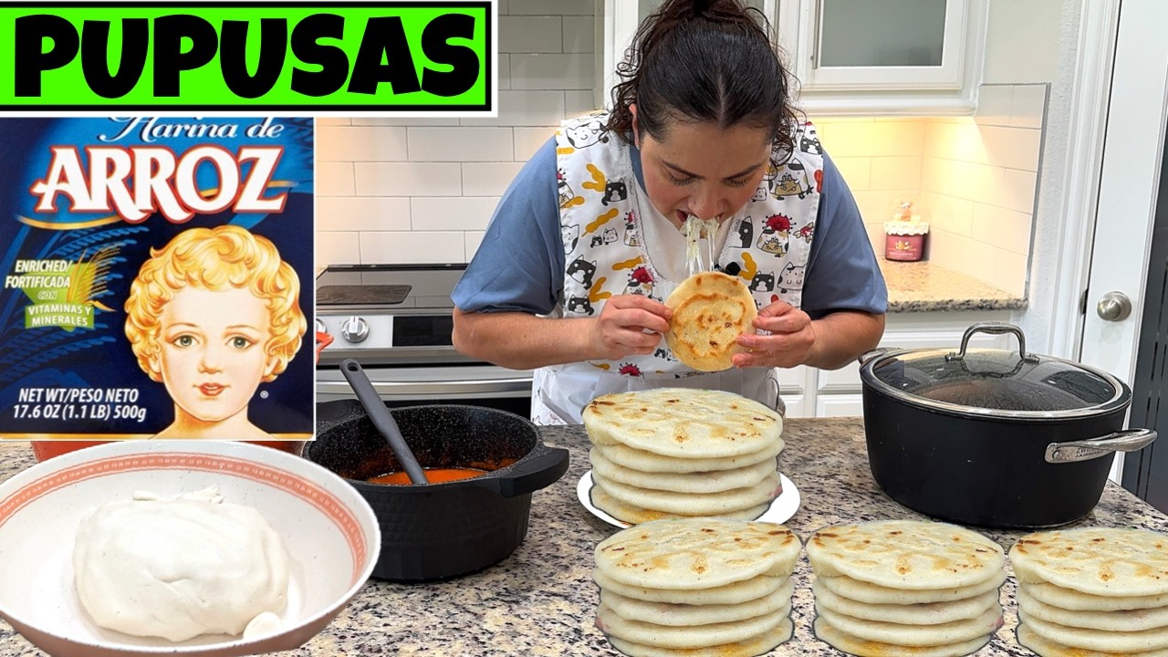 Pupusas de arroz - masa **SUAVECITA** y que no salgan duras! 😡😢  [tutorial 9]
