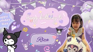 Happy birthday to my little cousin princess Riza 💜🧸