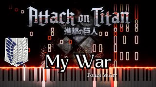 My War   Attack On Titan OP (Fonzi arr) | Piano Cover