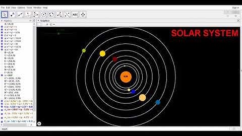 GEOGEBRA : SOLAR SYSTEM