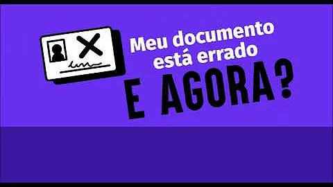 Como corrigir dados do RG?