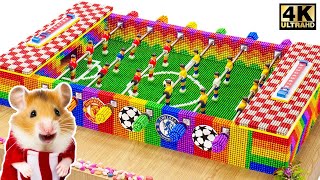 How To Make a Soccer Footsball Table From Magnetic Balls - Magnet World
