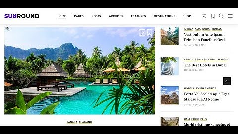 Surround - Vlog Blog WordPress Theme | Blog WordPress Website | Vlog WordPress Theme