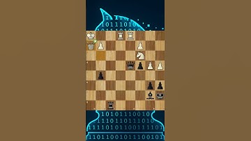 #shorts #chess Brilliant Double Sacrifice… That Only Leads to a Draw!?