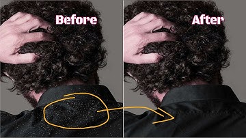 Photoshop - Easy Way To Remove Dust and Dandruff - Step By Step Tutorial