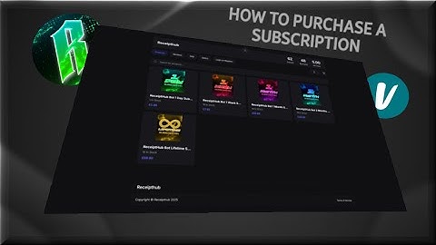 (#2) ReceiptHub Tutorials - How To Purchase a ReceiptHub Subscription