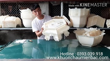 CÁCH LẮP GIÁP KHUÔN LỤC GIÁC 50CM NHỰA ABS CÓ LÒNG TRONG--VÀ HƯỚNG DẪN ĐÚC CHẬU ABS