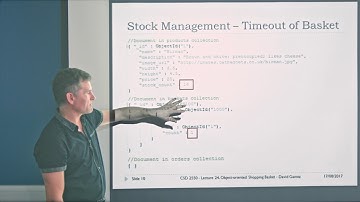 CSD 2550 – Week 18 | Lecture 24: Object-oriented Shopping Basket - David Gamez