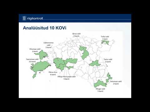 Video: Territoriaalse avaliku omavalitsuse korraldus