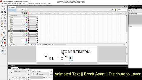 How to Animate Text in Macromedia Flash 8