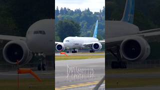 Boeing Company 777-9X Takeoff From Boeing Field #777x #aviation #boeing #airplane #takeoff