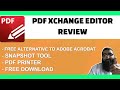 PDF Xchange Editor Review Free Adobe Acrobat Alternative
